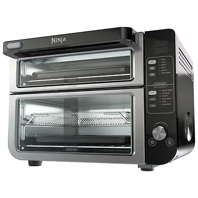 Four double 12-en-1 de Ninja avec porte FlexDoor - 2,5 pi³/70,8 l - Acier inoxydable