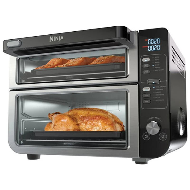 Four double 12-en-1 de Ninja avec porte FlexDoor - 2,5 pi³/70,8 l - Acier inoxydable