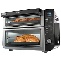 Four double 12-en-1 de Ninja avec porte FlexDoor - 2,5 pi³/70,8 l - Acier inoxydable