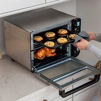 Four double 12-en-1 de Ninja avec porte FlexDoor - 2,5 pi³/70,8 l - Acier inoxydable