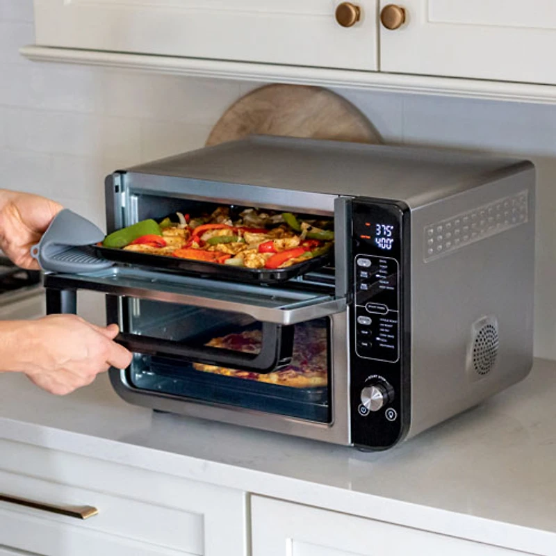 Four double 12-en-1 de Ninja avec porte FlexDoor - 2,5 pi³/70,8 l - Acier inoxydable