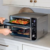Four double 12-en-1 de Ninja avec porte FlexDoor - 2,5 pi³/70,8 l - Acier inoxydable