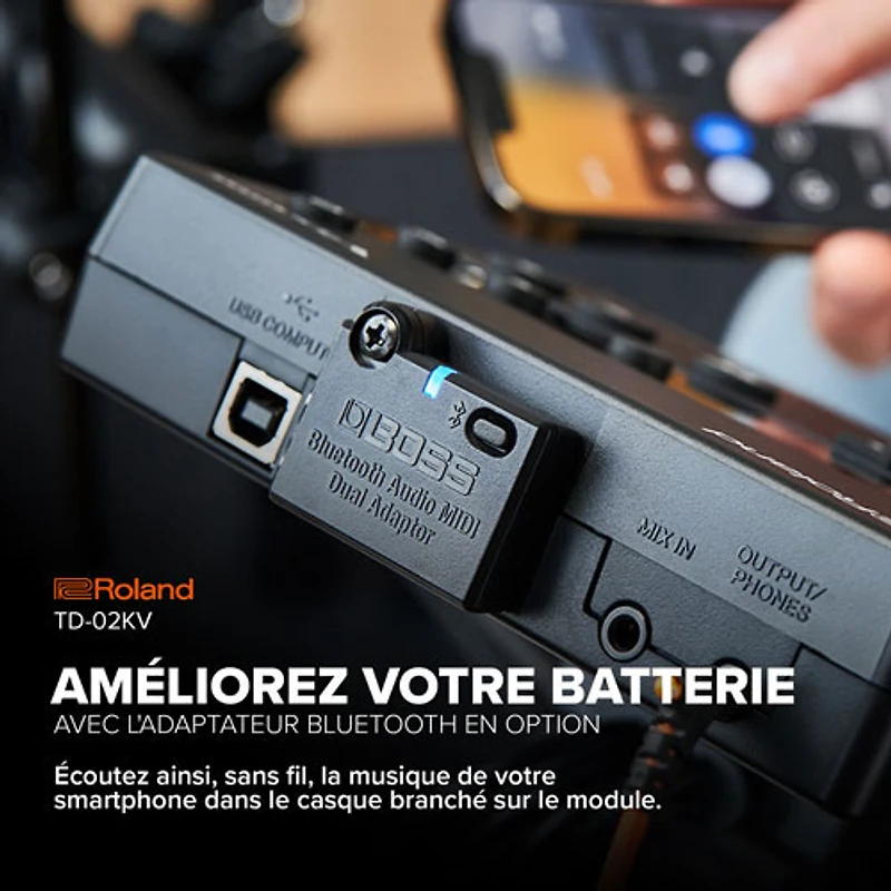 Roland V-Drum Electronic Drum Kit (TD-02KV)