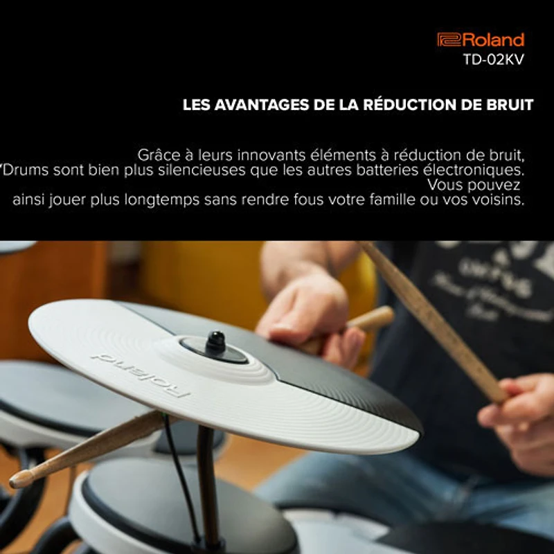 Roland V-Drum Electronic Drum Kit (TD-02KV)