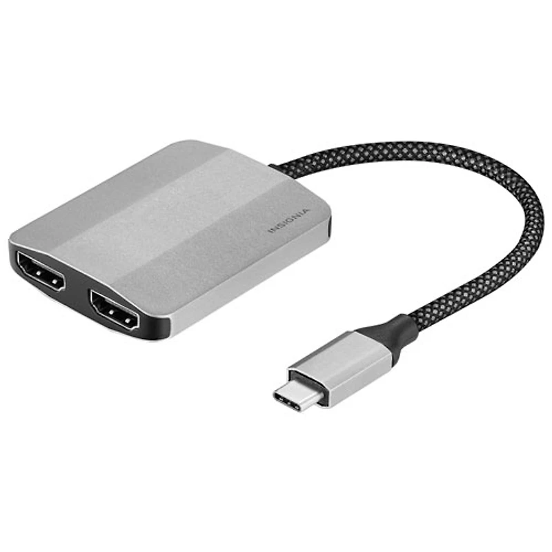 Adaptateur USB-C à HDMI double avec prise en charge 4K d'Insignia