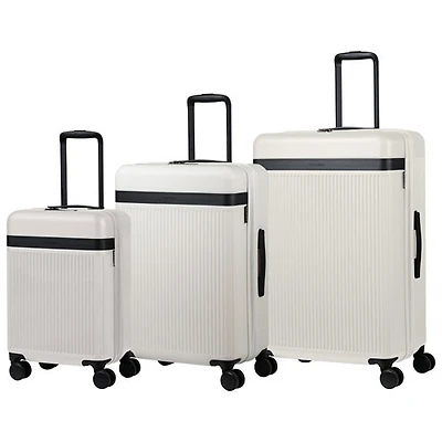 Ensemble de 3 valises rigides extensibles Onyx Collection de Champs - Ivoire