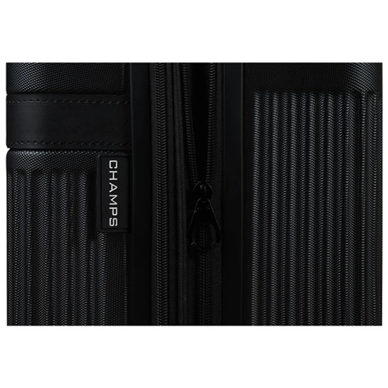 Ensemble de 3 valises rigides extensibles Onyx Collection de Champs - Noir