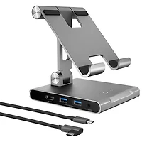 Station d'accueil USB-C de j5create pour iPad Pro/iPad Air (JTS224) - Argenté