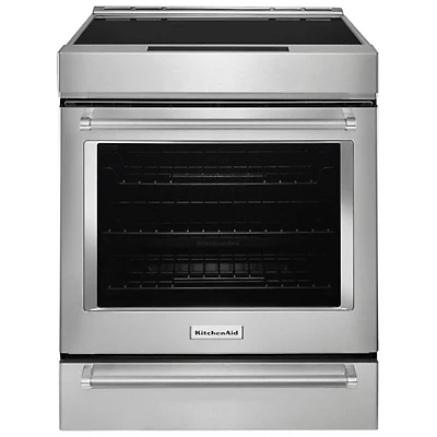 Cuisinière à induction encastrable à convection véritable 6,4 pi³ 30 po de KitchenAid (KSIS730PSS) - Inox