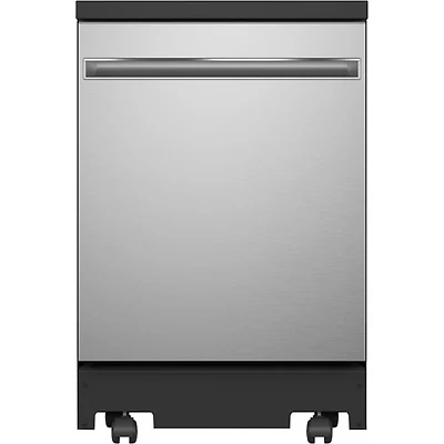 Open Box - GE 24" 54dB Portable Dishwasher (GPT225SSLSS) - Stainless Steel