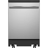 Open Box - GE 24" 54dB Portable Dishwasher (GPT225SSLSS) - Stainless Steel