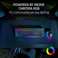 Clavier de jeu mécanique BlackWidow V4 X de Razer avec éclairage RVB Chroma - Noir
