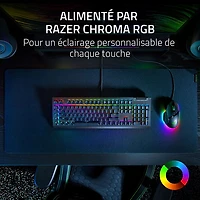 Clavier de jeu mécanique BlackWidow V4 X de Razer avec éclairage RVB Chroma - Noir