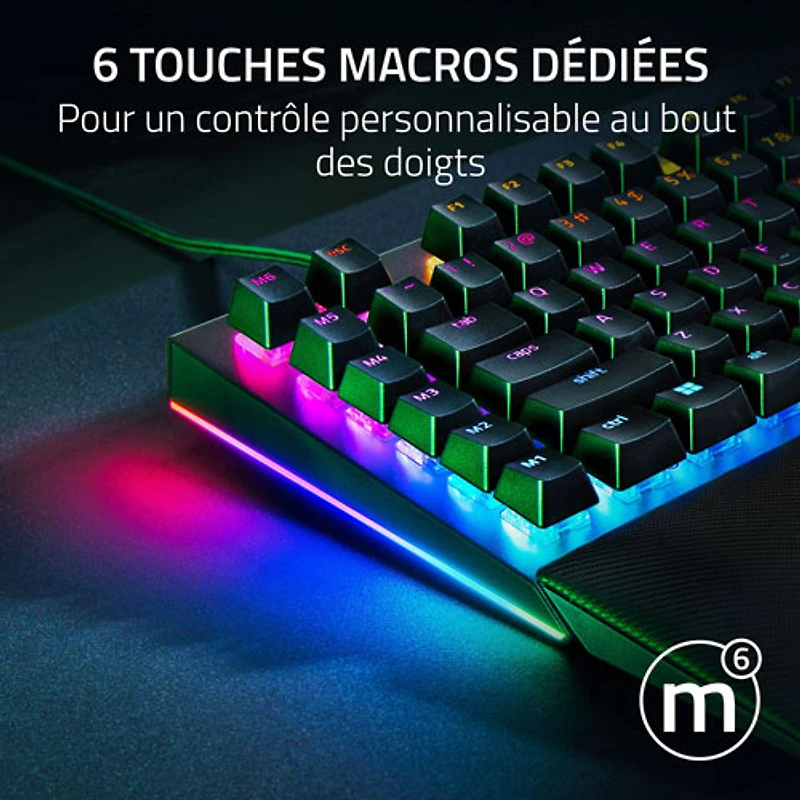 Clavier de jeu mécanique BlackWidow V4 Razer avec éclairage RVB Chroma
