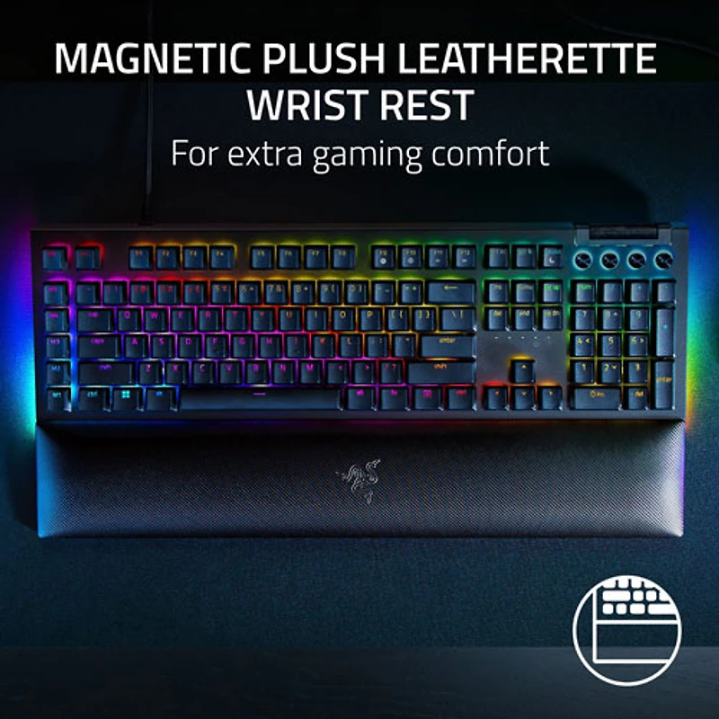 Clavier de jeu mécanique BlackWidow V4 Razer avec éclairage RVB Chroma