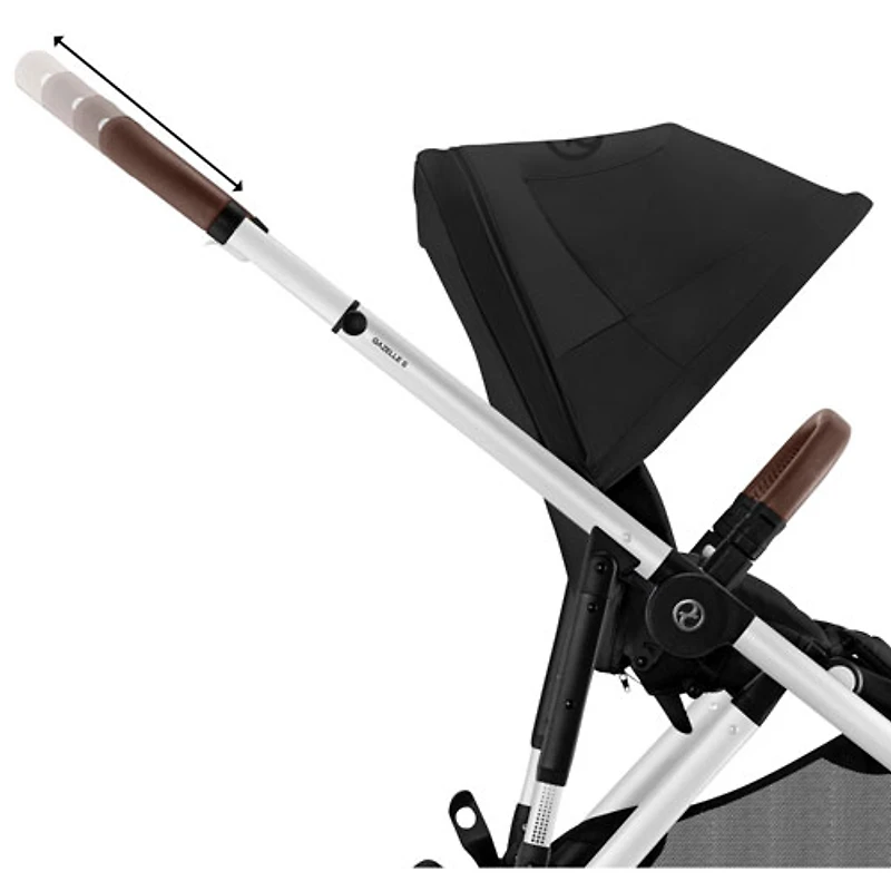 Poussette convertible Gazelle S 2 de Cybex - Noir lunaire