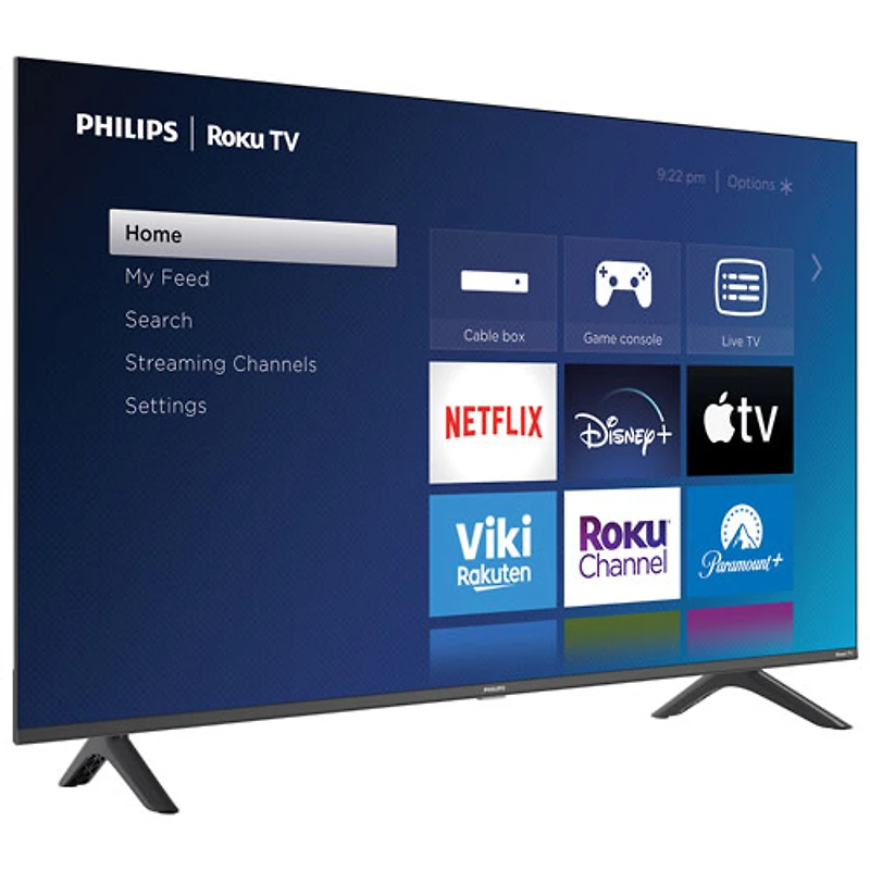 Téléviseur intelligent Roku HDR DEL UHD 4K à rétroéclairage direct de 50 po de Philips (50PUL6673/F6) - 2023