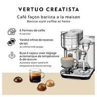 Nespresso Vertuo Creatista Pod Espresso Machine by Breville - Brushed Stainless Steel