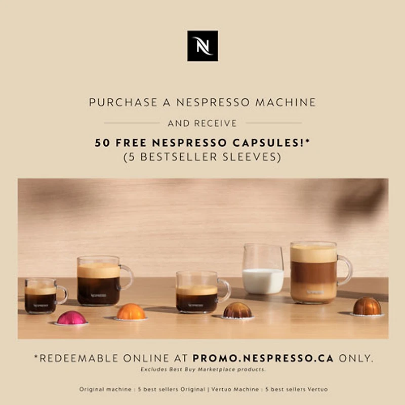 Nespresso Vertuo Creatista Pod Espresso Machine by Breville - Sea Salt