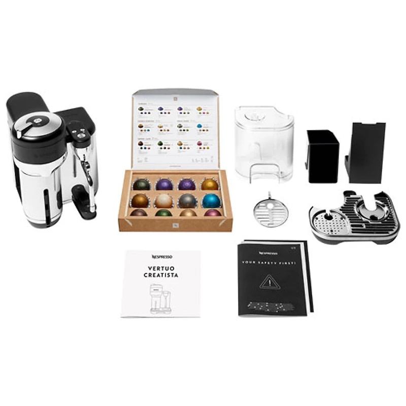 Nespresso Vertuo Creatista Pod Espresso Machine by Breville - Black Truffle
