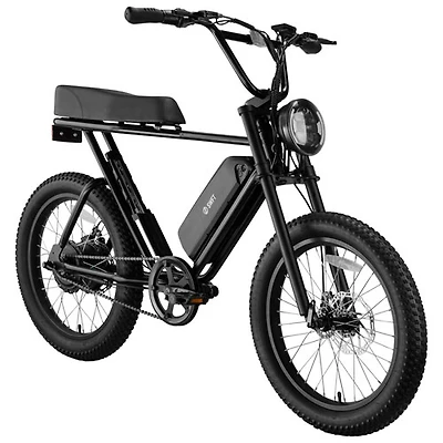 SWFT Zip X 500W Electric Fat Tire Bike with up to 59.5km Battery Life - Black - Only at Best Buy