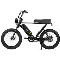 SWFT Zip X 500W Electric Fat Tire Bike with up to 59.5km Battery Life - Black - Only at Best Buy