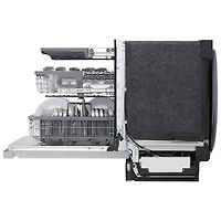 Lave-vaisselle encastrable 24 po 44 dB avec troisième panier de LG (LDPM6762S) - Inox résistant aux taches