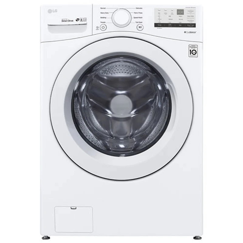 Open Box - LG 5.2 Cu. Ft. High Efficiency Front Load Washer (WM3400CW) - White - Scratch & Dent