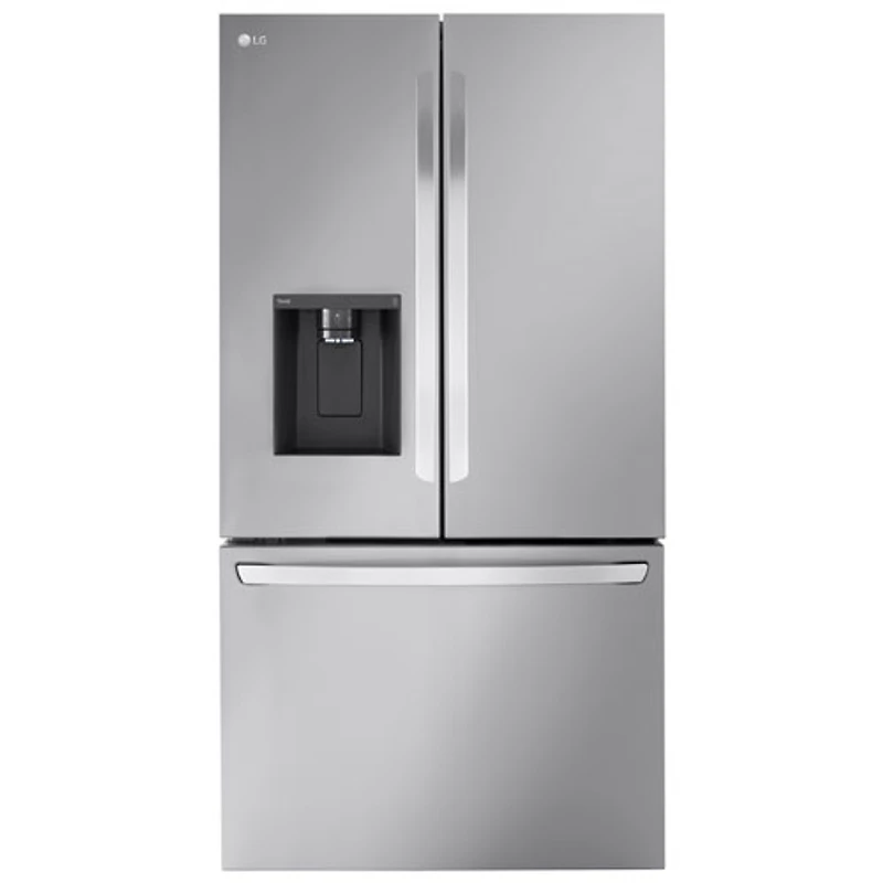 Réfrigérateur deux portes à profondeur de comptoir MAX 25,5 pi³ 36 po de LG (LRFXC2606S) - Inox