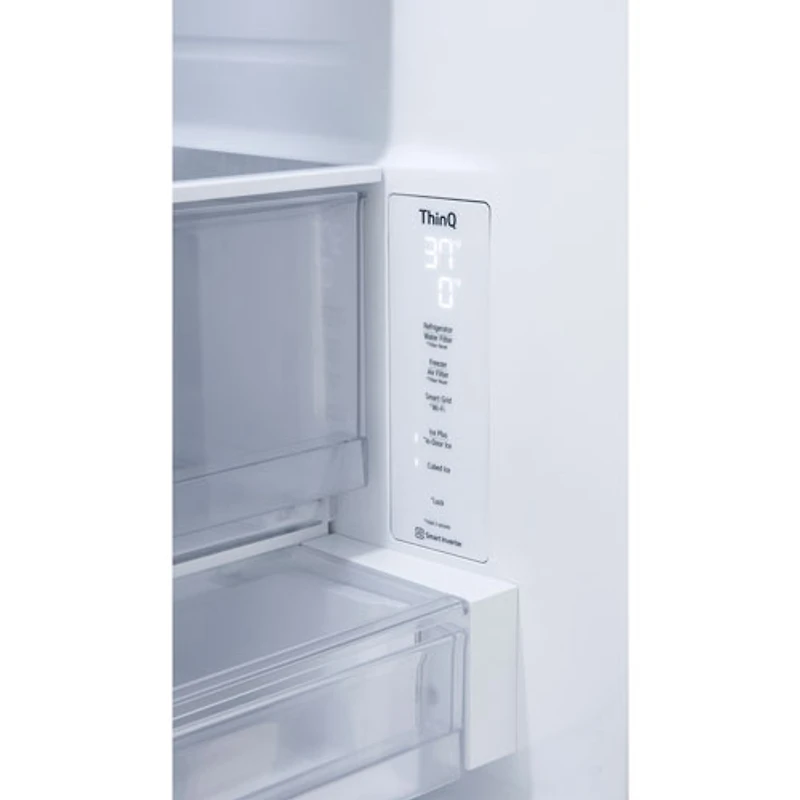 Réfrigérateur deux portes à profondeur de comptoir MAX 25,5 pi³ 36 po de LG (LRFXC2606S) - Inox
