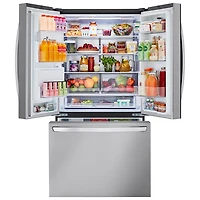 Réfrigérateur deux portes à profondeur de comptoir MAX 25,5 pi³ 36 po de LG (LRFXC2606S) - Inox