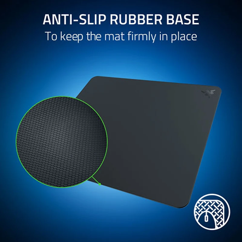 Tapis de souris de jeu en verre trempé Atlas de Razer - Noir