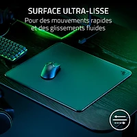 Tapis de souris de jeu en verre trempé Atlas de Razer - Noir