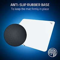 Tapis de souris de jeu en verre trempé Atlas de Razer - Blanc