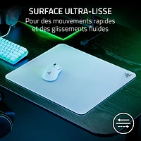 Razer Atlas Tempered Glass Gaming Mouse Mat - White