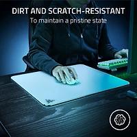 Razer Atlas Tempered Glass Gaming Mouse Mat - White