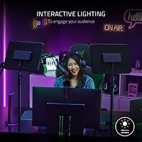 Trousse d'éclairage tout-en-un avec panneau d'éclairage Chroma de Razer pour diffusion en continu