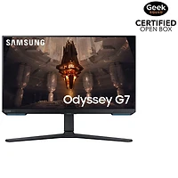 Boîte ouverte - Moniteur de jeu IPS UHD 4K 144 Hz de 32 po de Samsung GTG 1 ms (LS32BG702ENXGO) - Noir