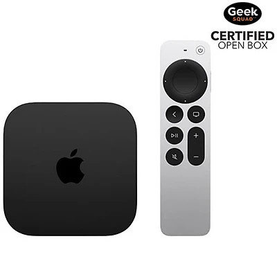 Boîte ouverte - Apple TV 4K de 128 Go avec Wi-Fi et Ethernet (3e génération)