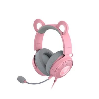 Casque de jeu avec microphone Kitty V2 Pro de Razer - Quartz