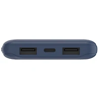 Chargeur portable à deux ports USB de 10000 mAh de Belkin - Bleu