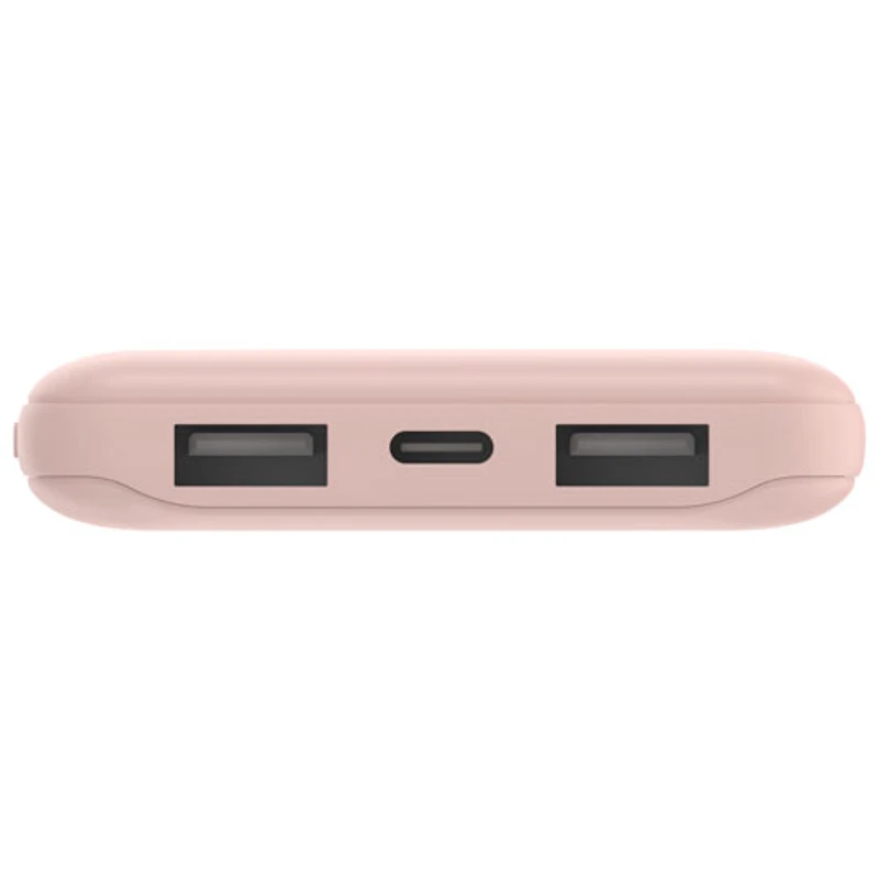 Chargeur portable double USB de 10 000 mA h de Belkin - Rose doré