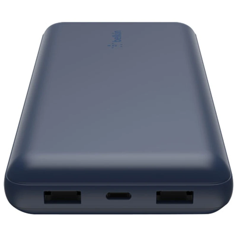 Chargeur portable à deux ports USB de 20000 mAh de Belkin - Bleu
