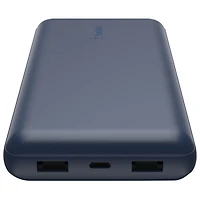 Chargeur portable à deux ports USB de 20000 mAh de Belkin - Bleu
