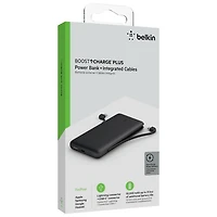 Belkin BoostCharge 10k mAh Power Bank with Lightning Cable & USB-C Cable - Black