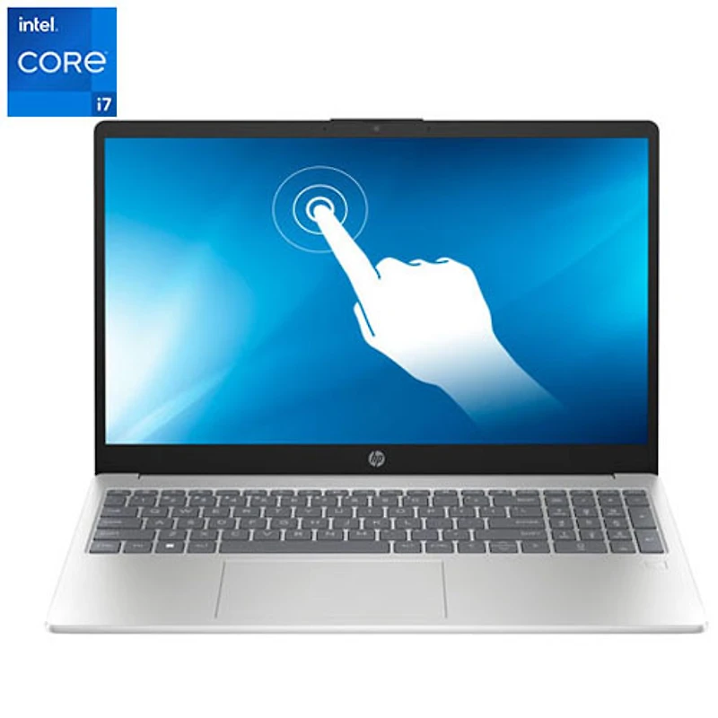Portable à écran tactile de 15,6 po de HP - Argenté naturel (Core i7-1355U d'Intel/RAM 16 Go/SSD 1 To/Windows 11)