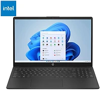 Portable de 15,6 po de HP - Noir de jais (N100 d'Intel/SSD 512 Go/RAM 8 Go/Windows 11 Home)