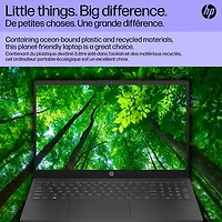 Portable de 15,6 po de HP - Noir de jais (N100 d'Intel/SSD 512 Go/RAM 8 Go/Windows 11 Home)
