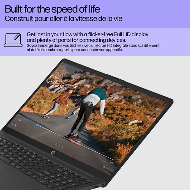 Portable de 15,6 po de HP - Noir de jais (N100 d'Intel/SSD 512 Go/RAM 8 Go/Windows 11 Home)