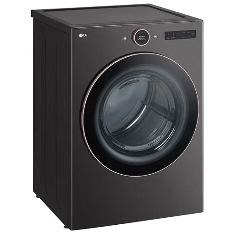 LG 7.4 Cu. Ft. Electric Steam Dryer (DLEX6500B) - Black Steel
